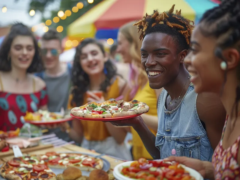 young-people-enjoying-street-food